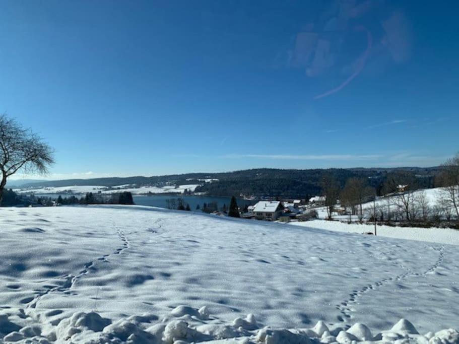 Ancienne Ferme Comtoise 4 Etoiles, 11 Personnes Lac St-Point/Mont D'Or Montperreux Bagian luar foto